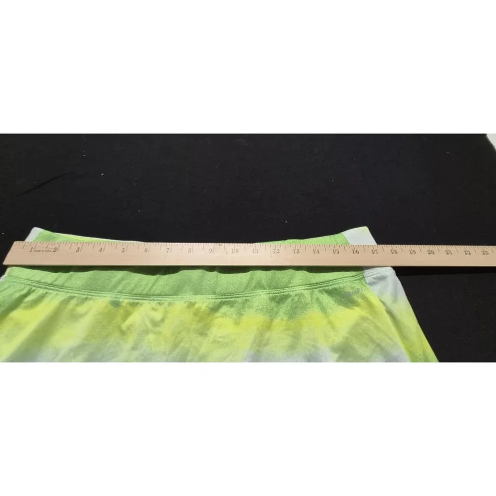 Nike Dri-Fit women's green/yellow/white tennis/golf skirt short under sz XL‎